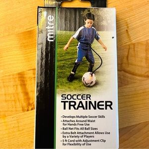 Mitre youth Soccer Trainer. Waist band with 5’ adjustable cord. New in package.